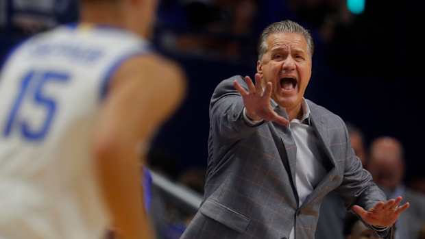 Kentucky John Calipari coaches against Kentucky State in Rupp Arena. Nov. 2, 2023